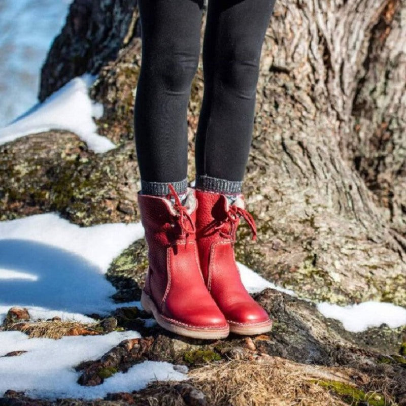 🔥 Letzter Tag: 50 % Rabatt – Orthopädische, wasserdichte Leder-Schneestiefel mit Wollfutter