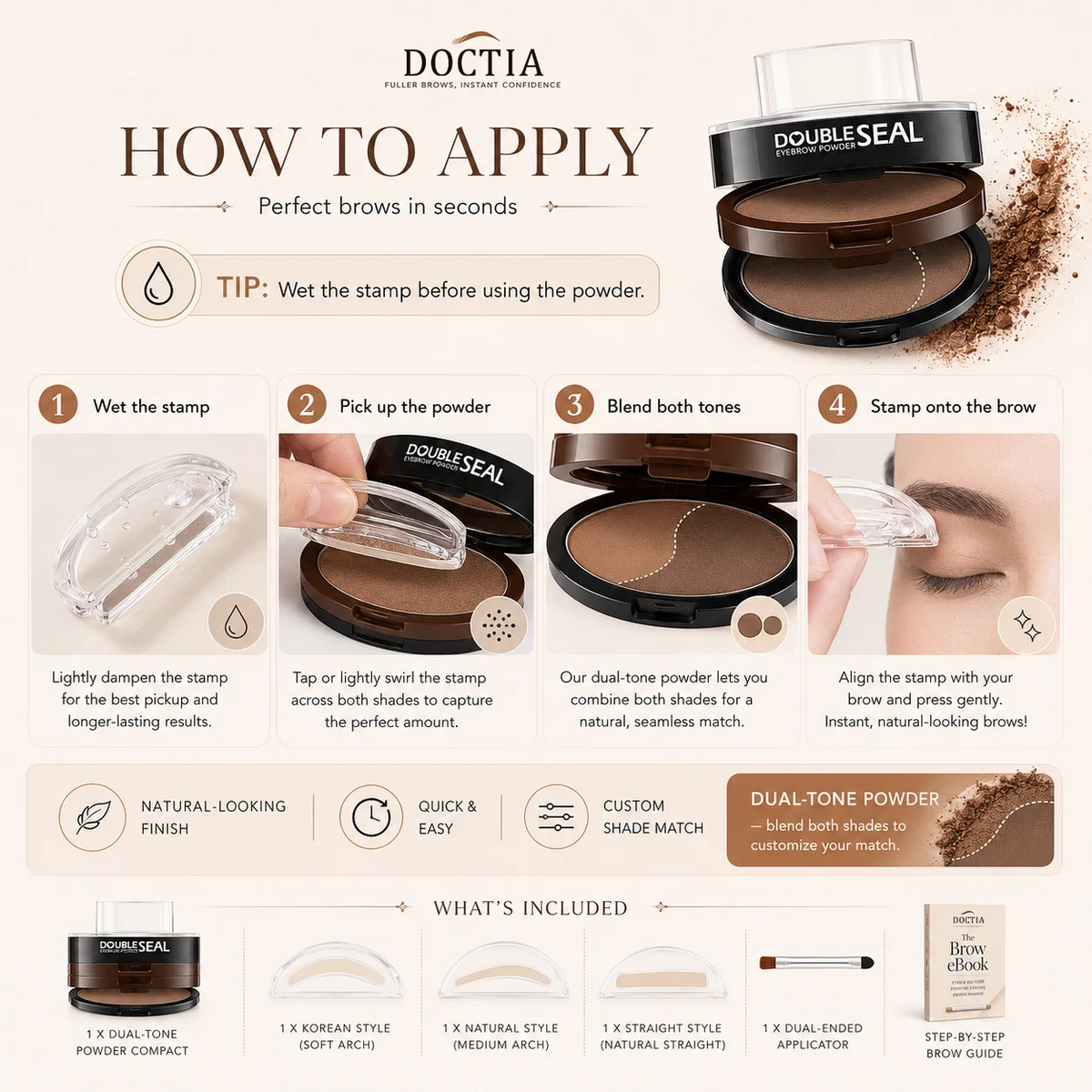 DOCTIA™ - Perfect Eyebrows in 5 seconds