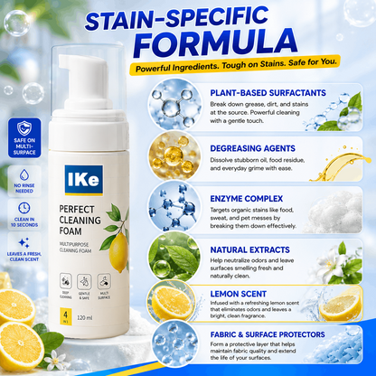 🔥Last Day 50% OFF - Foam No-Rinse Cleaner — Spray, Wipe & Done