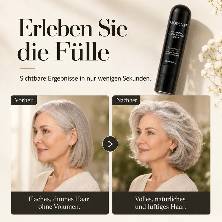 90ml Volumen Haarspray mit Pfirsichduft – Sofort mehr Fülle für feines Haar