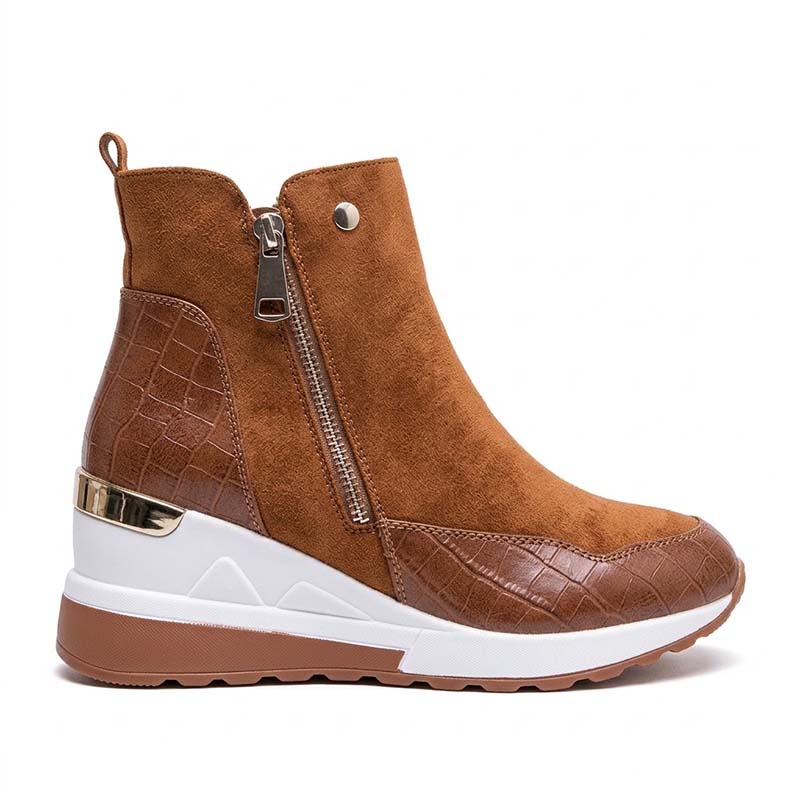 🔥 LETZTER TAG: 80 % RABATT | Orthopädische, wasserdichte Leder-Schneestiefel mit Wollfutter