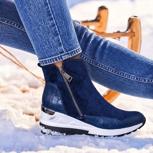 🔥 LETZTER TAG: 80 % RABATT | Orthopädische, wasserdichte Leder-Schneestiefel mit Wollfutter