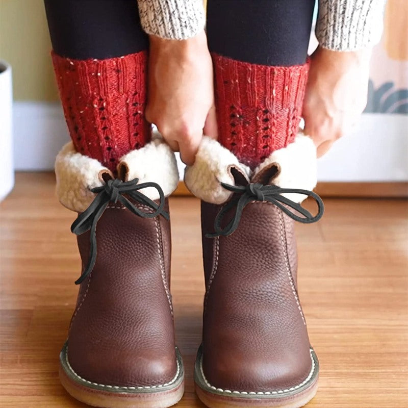 🔥 Letzter Tag: 50 % Rabatt – Orthopädische, wasserdichte Leder-Schneestiefel mit Wollfutter