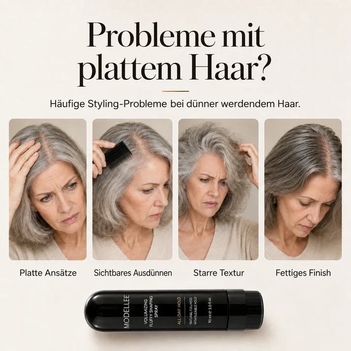 90ml Volumen Haarspray mit Pfirsichduft – Sofort mehr Fülle für feines Haar