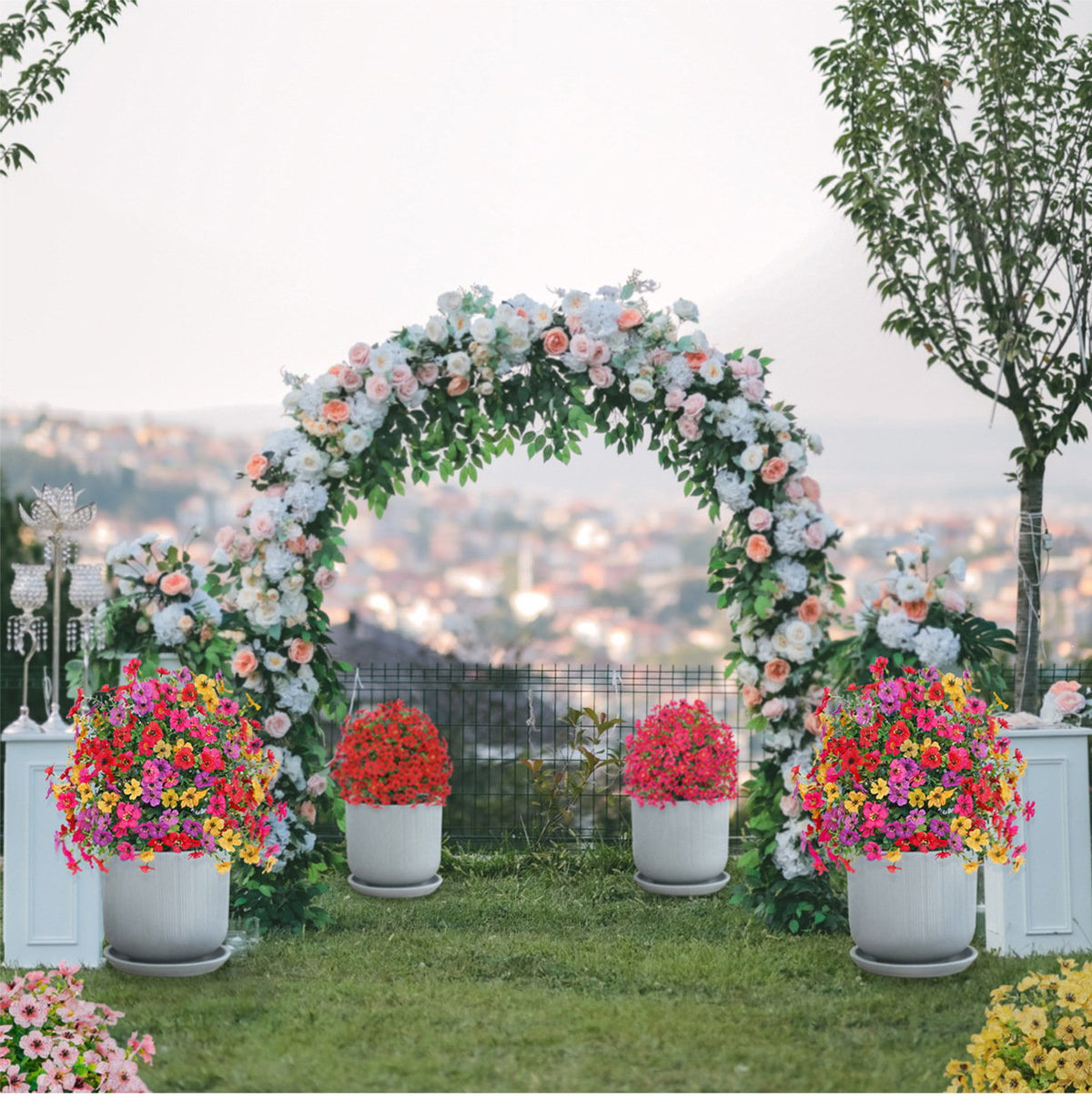🎁Last Day Sale - 50% Off🔥Artificial Potted Trees With Ground Stakes🌼