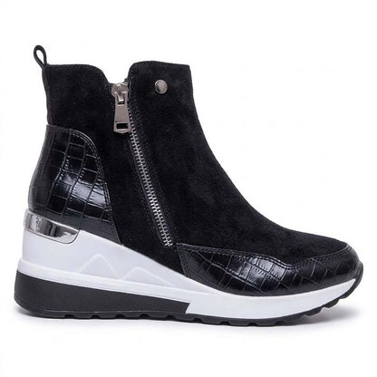 🔥 LETZTER TAG: 80 % RABATT | Orthopädische, wasserdichte Leder-Schneestiefel mit Wollfutter