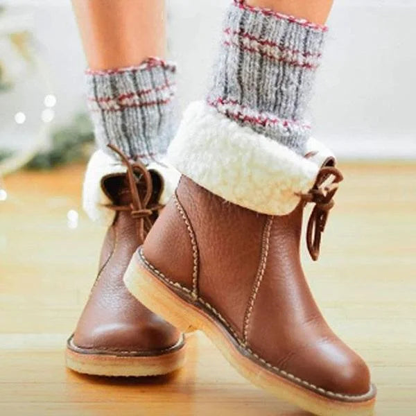 🔥 Letzter Tag: 50 % Rabatt – Orthopädische, wasserdichte Leder-Schneestiefel mit Wollfutter