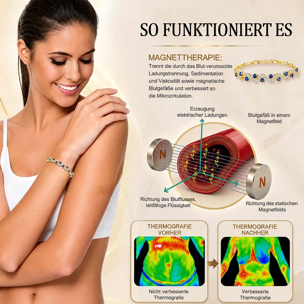 [Sonderangebot – Heute 49% sparen 🔥] Lymphsystem Germanium-Magnetarmbanduhr – Sonderangebot