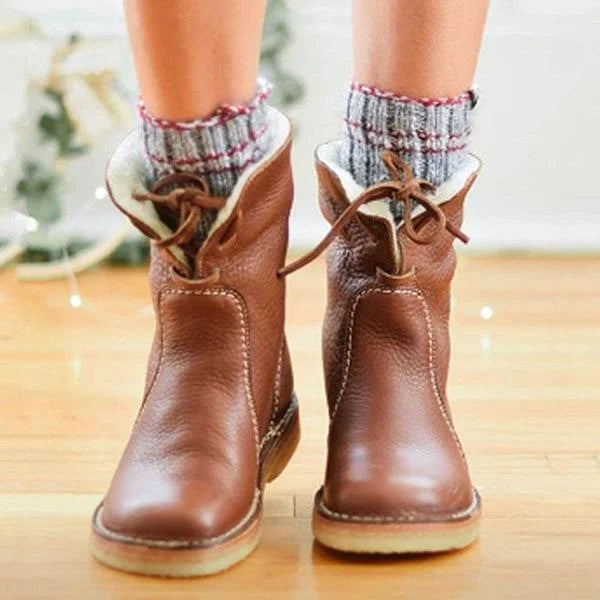 🔥 Letzter Tag: 50 % Rabatt – Orthopädische, wasserdichte Leder-Schneestiefel mit Wollfutter