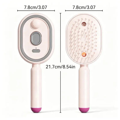 Multi-Functional Hair Mist Spray Comb - Portable Detangling & Hydrating Mist Brush