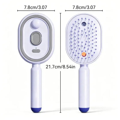 Multi-Functional Hair Mist Spray Comb - Portable Detangling & Hydrating Mist Brush