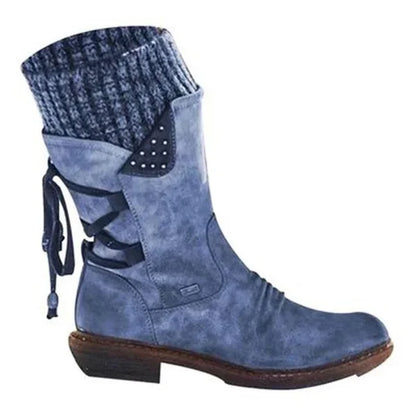 🔥 LETZTER TAG – 80 % RABATT 🔥 Damen Winterstiefel mit orthopädischer Unterstützung, Schleifendetail & warmer Wollfütterung