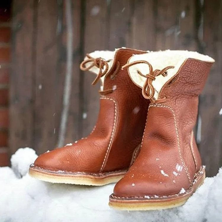 🔥 Letzter Tag: 50 % Rabatt – Orthopädische, wasserdichte Leder-Schneestiefel mit Wollfutter