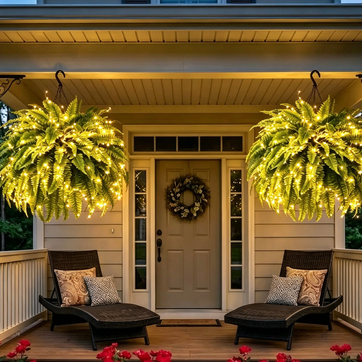 Last Day 49% OFF💛Glowing Boston Ferns with Lights – 🌿 Zero Watering, Zero Maintenance