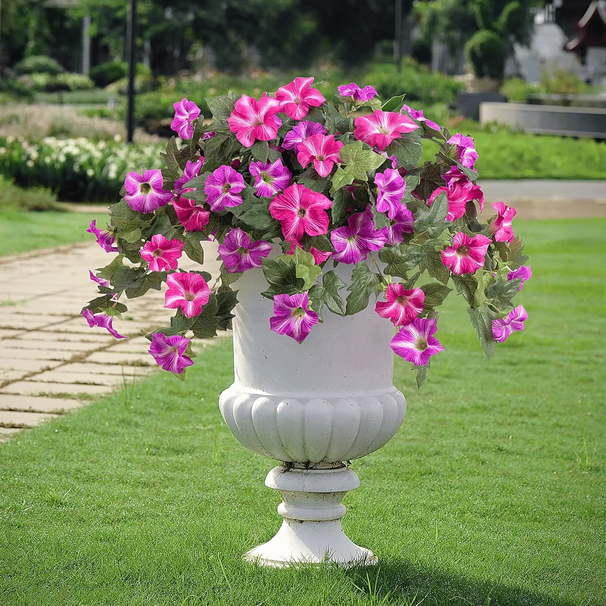 Last Day 49% OFF🔥 Fade-Proof, UV-Resistant Artificial Petunias – Vibrant, Colorfast Outdoor Flowers for Patio & Garden