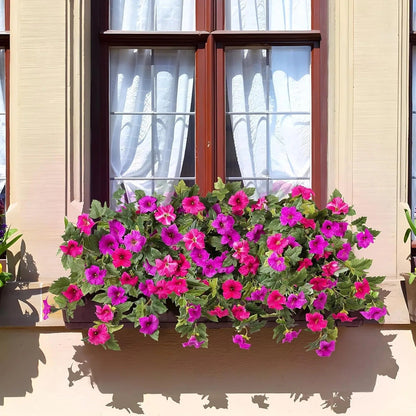 Last Day 49% OFF🔥 Fade-Proof, UV-Resistant Artificial Petunias – Vibrant, Colorfast Outdoor Flowers for Patio & Garden