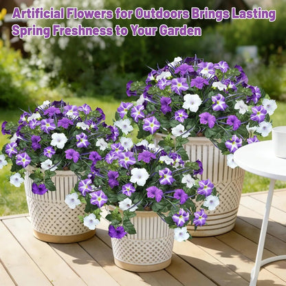 Last Day 49% OFF🔥 Fade-Proof, UV-Resistant Artificial Petunias – Vibrant, Colorfast Outdoor Flowers for Patio & Garden
