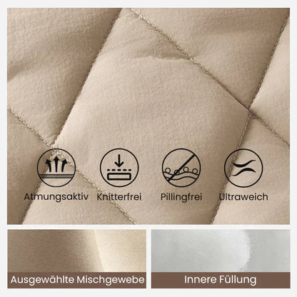 🔥Letzter Tag: 60% Rabatt! ⏰🧥Gestrickte Patchwork-Pufferjacke für Damen🎁